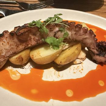 Coqueta - Wood grilled Spanish octopus with confit potatoes - very good - Spanish Near Me - San Francisco, California Coqueta - Wood grilled Spanish octopus with confit potatoes - very good - Spanish Near Me - San Francisco, California