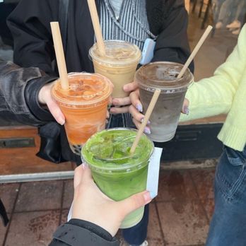 Paragon Tea Room - various iced lattes - Tea Rooms Near Me - Richmond, British Columbia