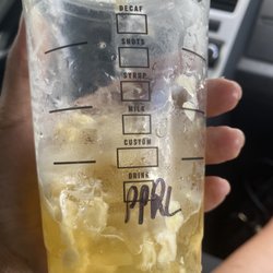 Starbucks - Pineapple passionfruit lemonade.