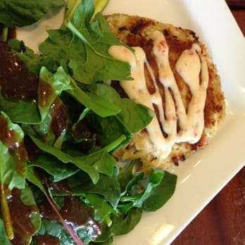 Bogart's Cafe - Simple crab cake salad with probably one of the best crab cakes I've ever eaten. So Ono! - Breakfast & Brunch Near Me - Honolulu, Hawaii