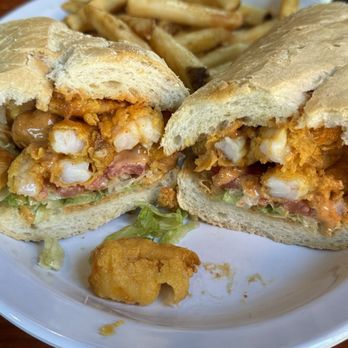 The Lost Cajun - Fried Zydecko Shrimp with Spicy Cajun Sauce Po Boy - Cajun/Creole Near Me - Greenville, South Carolina The Lost Cajun - Fried Zydecko Shrimp with Spicy Cajun Sauce Po Boy - Cajun/Creole Near Me - Greenville, South Carolina