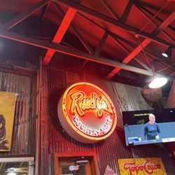 Rudy's "Country Store" and Bar-B-Q - Rudy's sign
