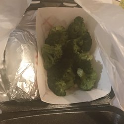 Happy Hour Bar&Grill - Broccoli and baked potato to go. Excellent