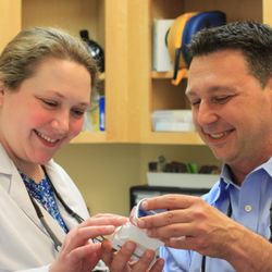 Winchester Dental - Dr. Richardson and Dr. Iuculano in our office lab.