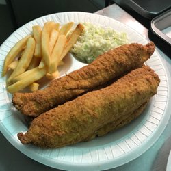 Regular Flounder plate with FF and Slaw (a very popular plate among customers)