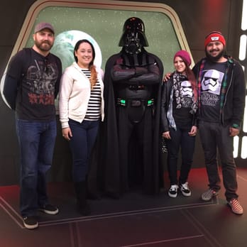 Star Wars Launch Bay - Our photo op with Vader! - Amusement Parks Near Me - Anaheim, California