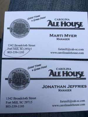 Menu photo 8 Carolina Ale House Fort Mill, SC