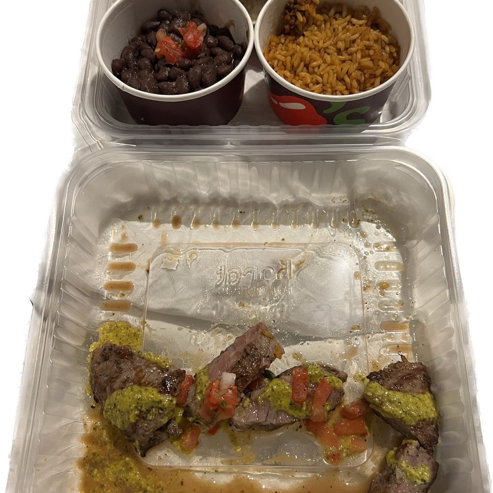 Tiny portion of Carne Asada Tiny portion of Carne Asada