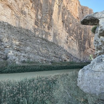 Santa Elena Canyon - View of the Rio Grande from the trail inside the canyon - Local Flavor Near Me - Alpine, Texas