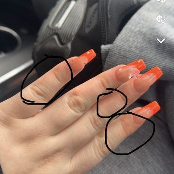 Chelsea Nail Bar - Orange all over my fingers and the line of nail glue that I had peeled of that they left. Very disappointed never coming back. - Nail Salons Near Me - Olympia, Washington Chelsea Nail Bar - Orange all over my fingers and the line of nail glue that I had peeled of that they left. Very disappointed never coming back. - Nail Salons Near Me - Olympia, Washington
