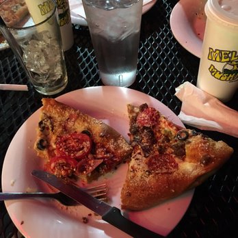 Mellow Mushroom Chattanooga - House special pizza I added the parm & red pepper flakes myself - Pizza Near Me - Chattanooga, Tennessee Mellow Mushroom Chattanooga - House special pizza I added the parm & red pepper flakes myself - Pizza Near Me - Chattanooga, Tennessee