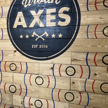 Urban Axes - Austin - Love the wall. It's so welcoming. - Axe Throwing Near Me - Austin, Texas Urban Axes - Austin - Love the wall. It's so welcoming. - Axe Throwing Near Me - Austin, Texas