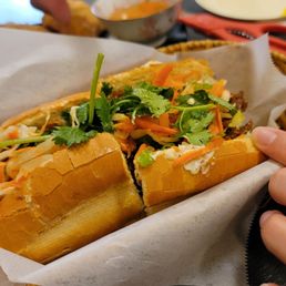 Pork banh mi Pork banh mi