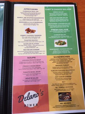 Menu photo 8 Delano's Diner Wichita, KS