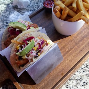 Moxies Beavercreek Restaurant - Fish tacos, comes with fries and two mini tacos. Could taste a little better, a bit too bland for my taste - Canadian (New) Near Me - Richmond Hill, Ontario Moxies Beavercreek Restaurant - Fish tacos, comes with fries and two mini tacos. Could taste a little better, a bit too bland for my taste - Canadian (New) Near Me - Richmond Hill, Ontario