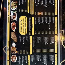 Ustaad G76 Indian Cuisine Newton - Menu