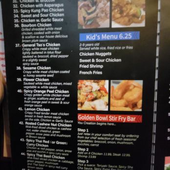 Golden Bowl - Menu - Chinese Near Me - Spring, Texas Golden Bowl - Menu - Chinese Near Me - Spring, Texas