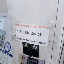 Raj's Mini Mart - $.35 charge to pay inside
