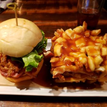 Jack Astor’s - Boss Hog burger with poutine - Canadian (New) Near Me - Ottawa, Ontario