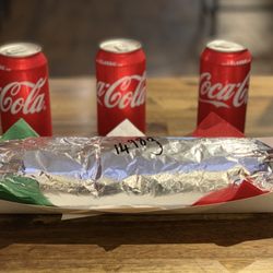 La Salsa De Vida - La Grande~ Giant 1kg Burrito
Available in Pork ~ Beef ~ Chicken ~ Vegetarian ~Vegan