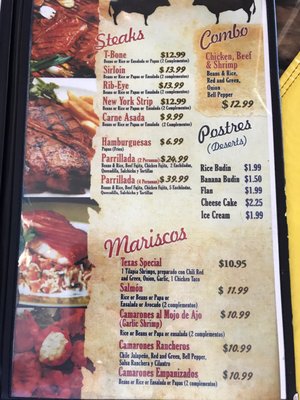 Menu photo 6 La Hacienda  Del Rio, TX