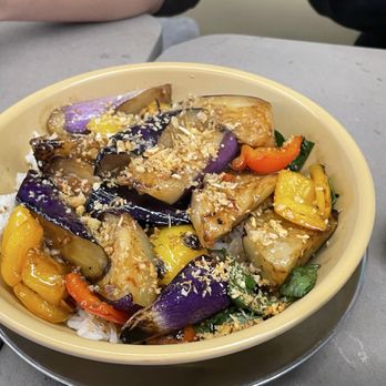 Potluck Hawker Eatery - Sambal eggplant - Indonesian Near Me - Vancouver, British Columbia