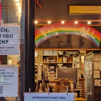 Biscuit Bitch - "Y'all means all" inclusive sign - Breakfast & Brunch Near Me - Seattle, Washington