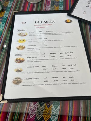 Menu photo 2 La Casita Peruvian Restaurant Richmond Hill, GA Menu photo 2 La Casita Peruvian Restaurant Richmond Hill, GA