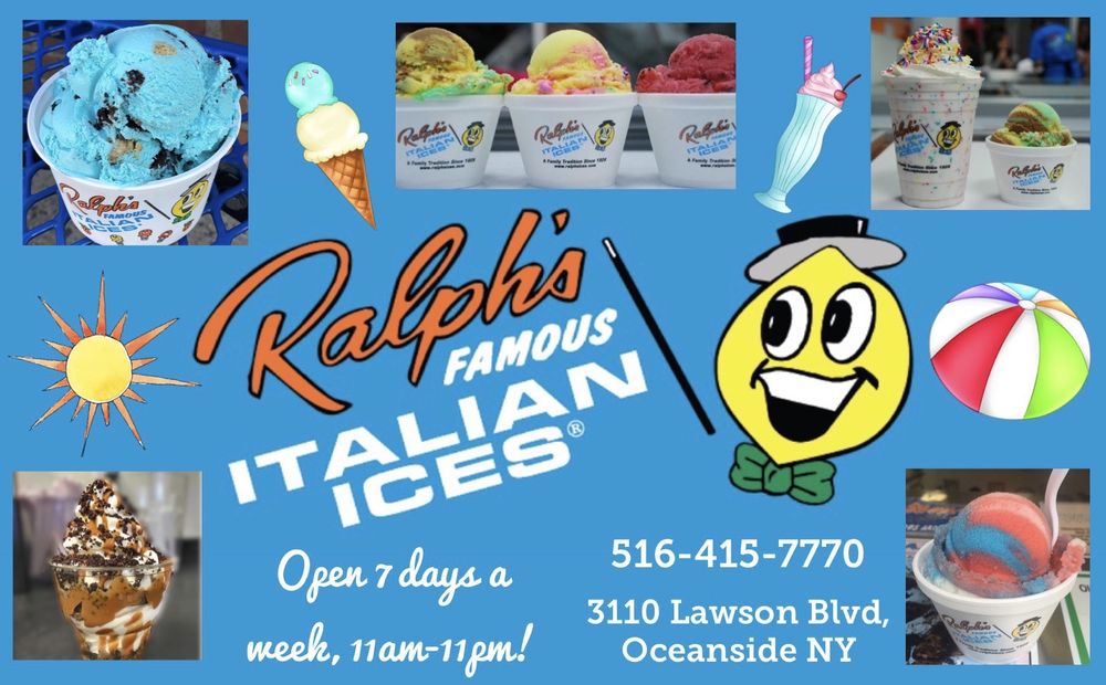 RALPH’S ITALIAN ICES Updated August 2024 3111B Lawson Rd, Oceanside