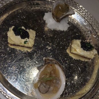 Mister Charles - Egg Salad Sandwich & Caviar and Oysters, Green Tomato Mignonette...My fave!!! - American Near Me - Dallas, Texas Mister Charles - Egg Salad Sandwich & Caviar and Oysters, Green Tomato Mignonette...My fave!!! - American Near Me - Dallas, Texas