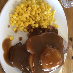 The Covered Wagon Cafe - Hot meatloaf sandwich