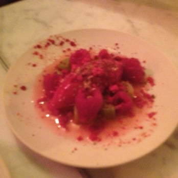 Le Dauphin - Raspberry and rose sorbet - Soup Near Me - Paris, 75 Le Dauphin - Raspberry and rose sorbet - Soup Near Me - Paris, 75