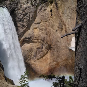 Uncle Tom's Trail - 308" Lower Falls - Hiking Near Me - Yellowstone National Park, Wyoming Uncle Tom's Trail - 308" Lower Falls - Hiking Near Me - Yellowstone National Park, Wyoming