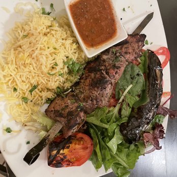 Sultan Mediterranean Grill - Beef shish. Looked better than it tasted because it was dry unfortunately. - Mediterranean Near Me - Moab, Utah Sultan Mediterranean Grill - Beef shish. Looked better than it tasted because it was dry unfortunately. - Mediterranean Near Me - Moab, Utah