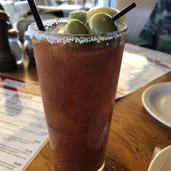 Pizza Nova - Spicy Bloody Mary before 4pm on weekends for $4, definitely the deal! Mimosas were on happy hour list too. - Italian Near Me - San Marcos, California