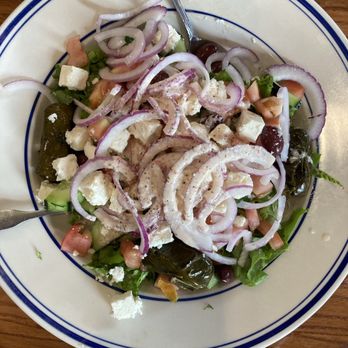 Lefteris Gyro - Large Greek salad - Greek Near Me - Tarrytown, New York Lefteris Gyro - Large Greek salad - Greek Near Me - Tarrytown, New York