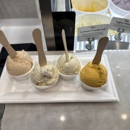 Flight of Chili Guava, Lychee, Saffron Pistachio, Cardamom Pistachio Kulfi Flight of Chili Guava, Lychee, Saffron Pistachio, Cardamom Pistachio Kulfi