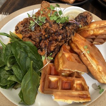Neptune's - Fried chicken and waffles. Recommend asking for sauce on the side if you're a dipper! Delicious! - New American Near Me - Alameda, California Neptune's - Fried chicken and waffles. Recommend asking for sauce on the side if you're a dipper! Delicious! - New American Near Me - Alameda, California