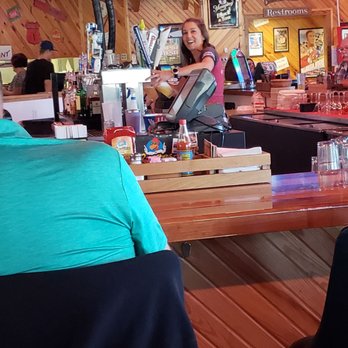 Roosters - Very friendly bartender...hahhahaha ... She keeps letting us know that the GOOSE IS LOOSE - Chicken Wings Near Me - Canton, Ohio