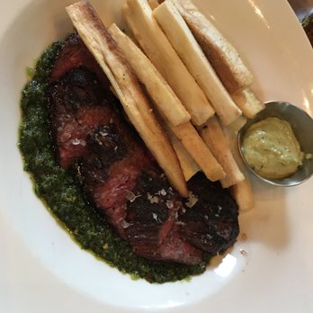 Troop PVD - Hanger steak with yucca fries -$17 - New American Near Me - Providence, Rhode Island