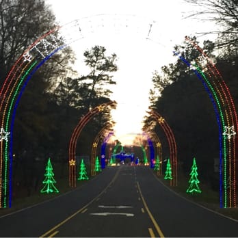 Tanglewood Park - Getting in line to get set for the Festival Of Lights, Thanksgiving night 2014. - Parks Near Me - Clemmons, North Carolina