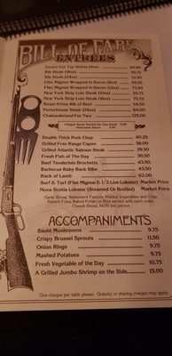 Menu photo 5 Barberian's Steak House Toronto, ON Menu photo 5 Barberian's Steak House Toronto, ON