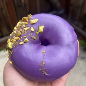 Donut Wheel - Pistachio ube donut - Donuts Near Me - Cupertino, California Donut Wheel - Pistachio ube donut - Donuts Near Me - Cupertino, California