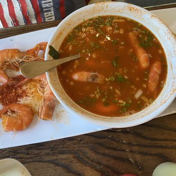 Casa Mexicana - Caldo de camaron (shrimp soup with shrimp stock) lots of shrimp. Served with corn tortillas - Mexican Near Me - Brevard, North Carolina