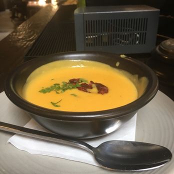 GRANVILLE - Butternut squash cranberry soup. Phone died before capturing salad sorry :( - New American Near Me - Studio City, California