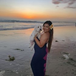 Del Mar Dog Beach - My dog Gigi and I