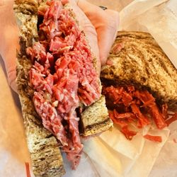 Beresovsky's Deli - Just a corned beef with mustard. Rye is ok. Not enough corned beef. A little overcooked as was super shredded and dry.