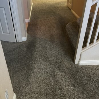 Personal Touch Carpet Cleaning - In this photo you can see traffic patterns pretty clearly, but when they were done, you barely saw anything but clean carpets. - Carpet Cleaning Near Me