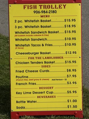 Menu photo 1 The Fish Trolley Saint Ignace, MI