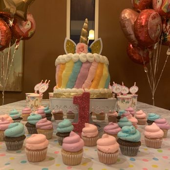 Sweet cheeks pastries - Unicorn/Rainbow smash cake and 3 dozen mini cupcakes (candle and topper not included) - Custom Cakes Near Me - Hawthorne, California Sweet cheeks pastries - Unicorn/Rainbow smash cake and 3 dozen mini cupcakes (candle and topper not included) - Custom Cakes Near Me - Hawthorne, California
